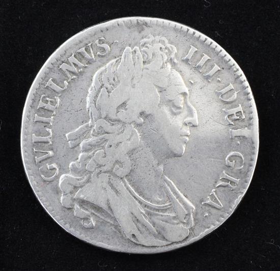 A William III crown 1695,